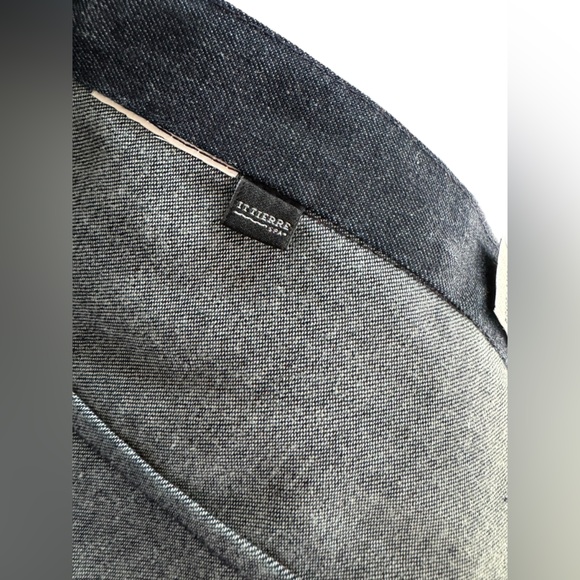 Vintage 1990s Dolce & Gabbana Denim Jacket Top with Red Leather Trim - Picture 7 of 10